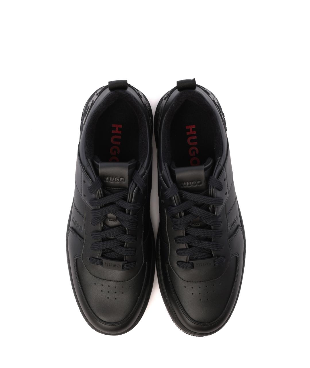 HUGO Черные низкие кроссовки / кеды, фото 5