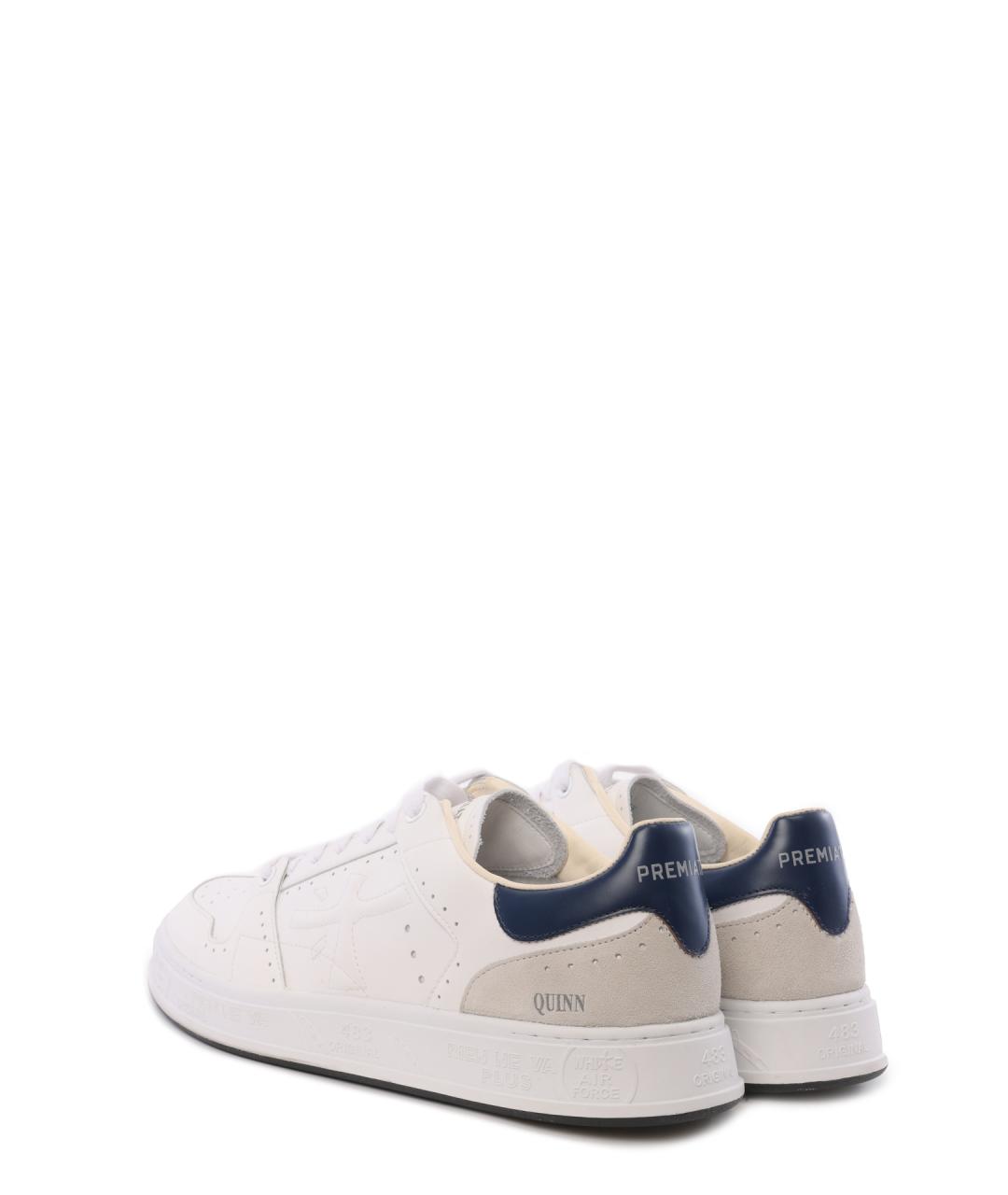 PREMIATA Белые кожаные низкие кроссовки / кеды, фото 3