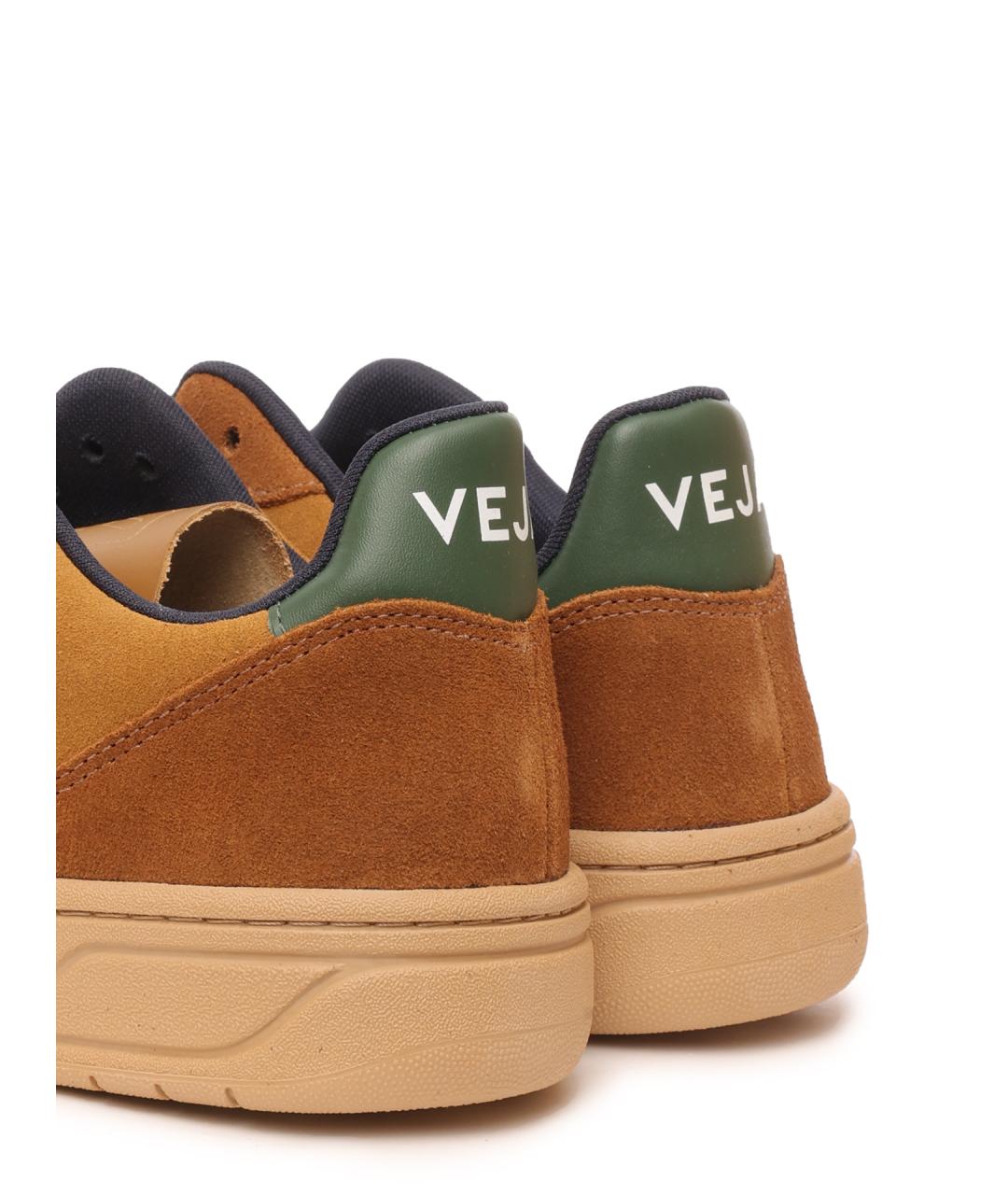 VEJA Коричневые замшевые низкие кроссовки / кеды, фото 6