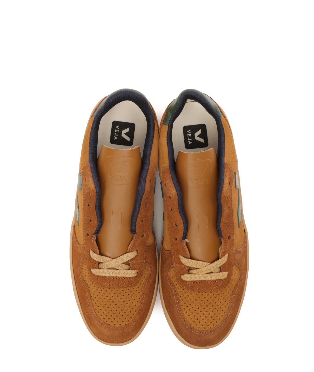 VEJA Коричневые замшевые низкие кроссовки / кеды, фото 5