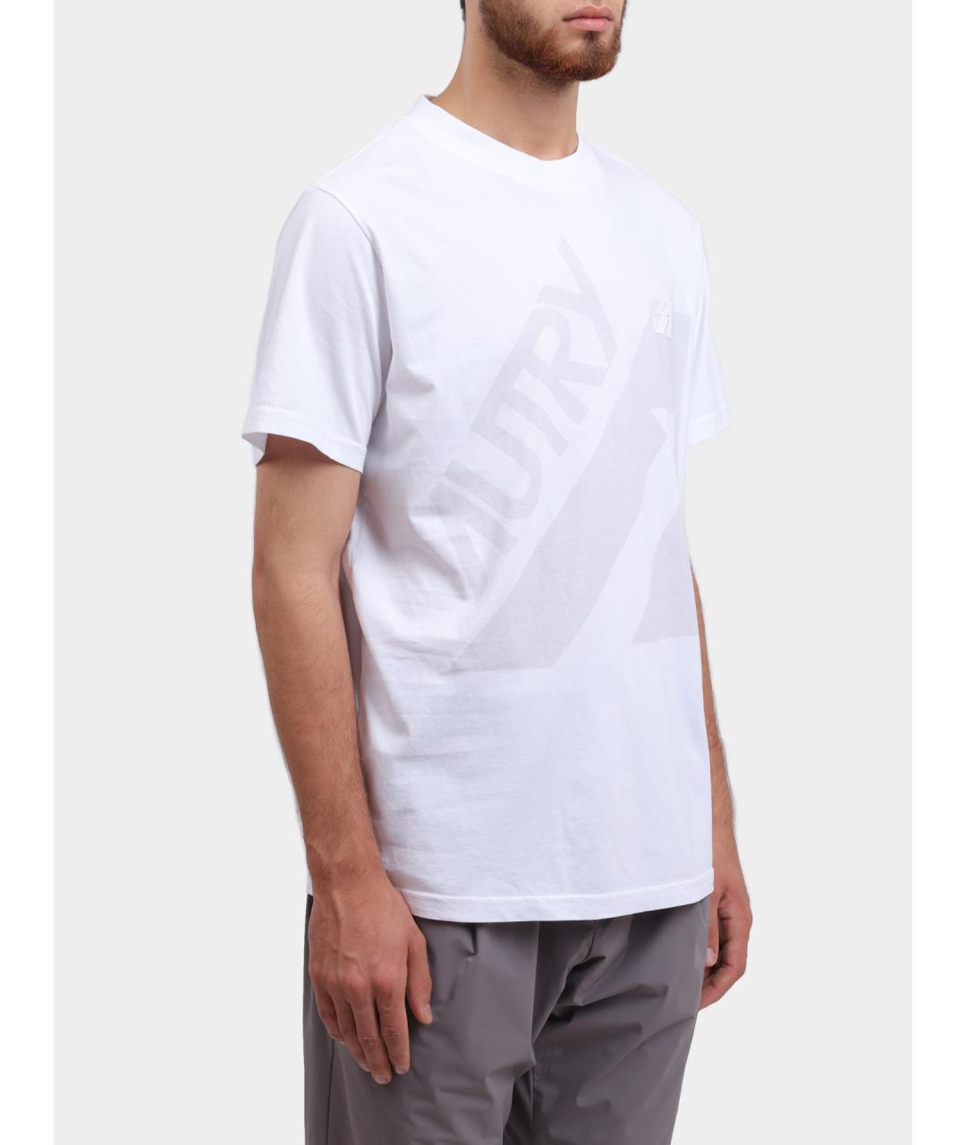 AUTRY Белая хлопковая футболка, фото 3