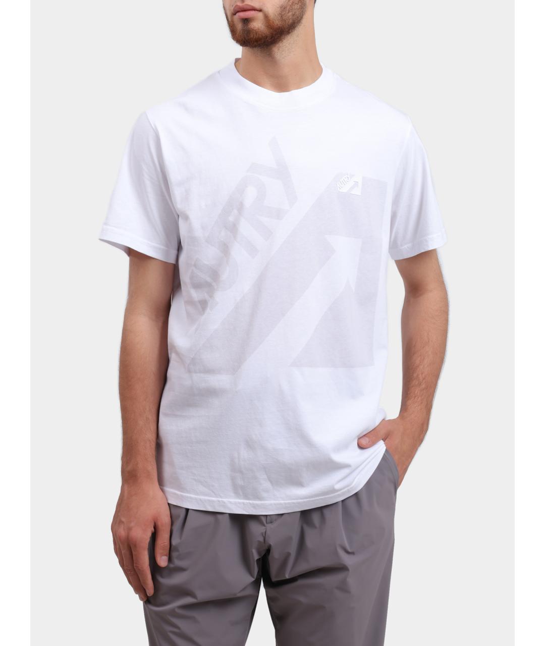 AUTRY Белая хлопковая футболка, фото 5