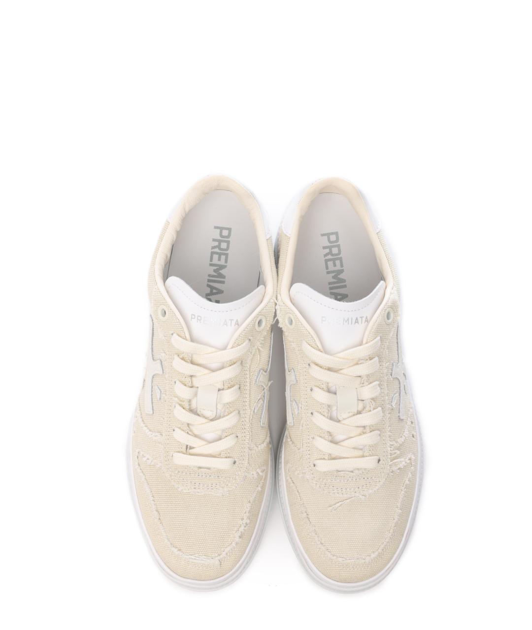 PREMIATA Белые текстильные кеды, фото 5