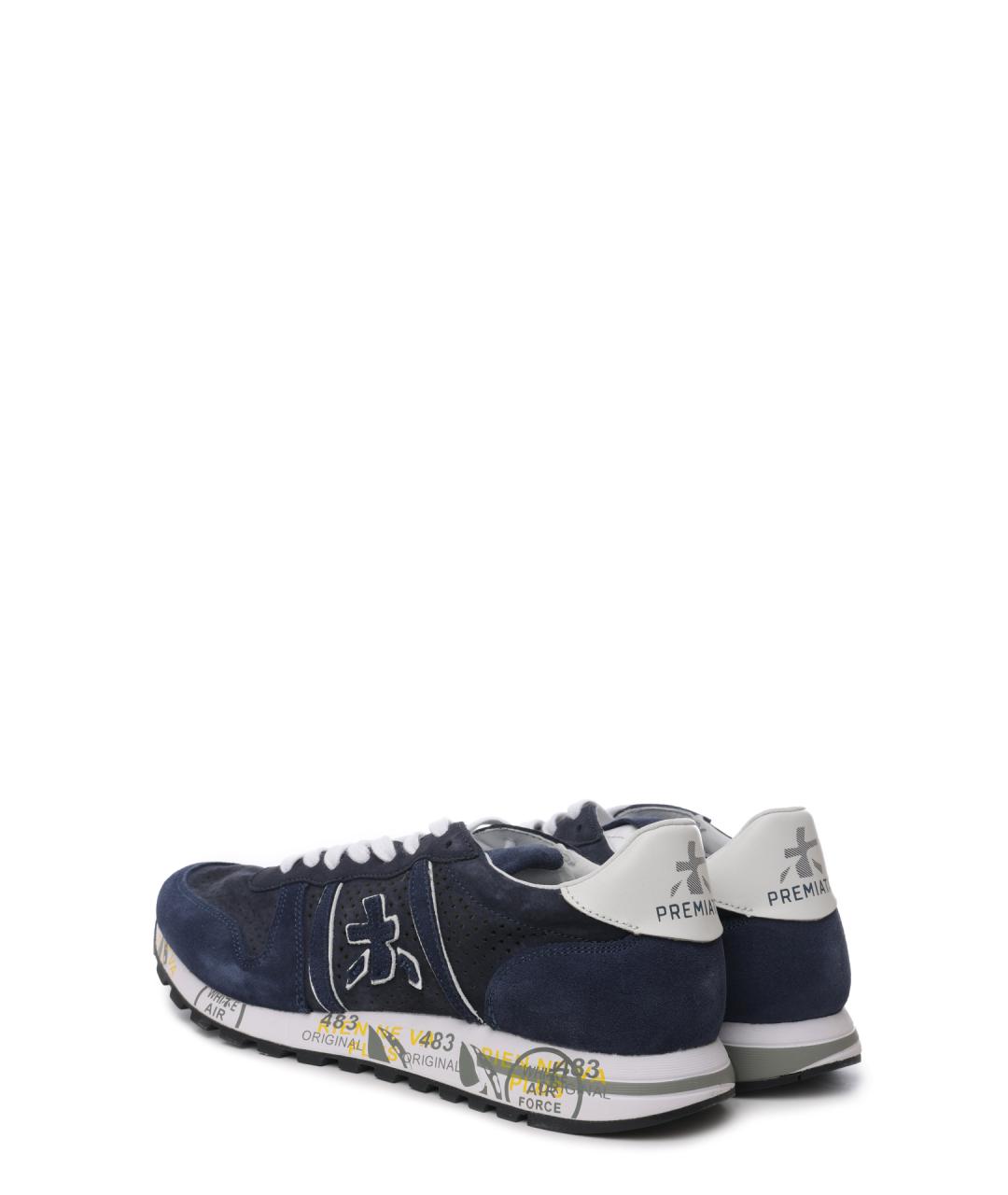 PREMIATA Синие низкие кроссовки / кеды, фото 3