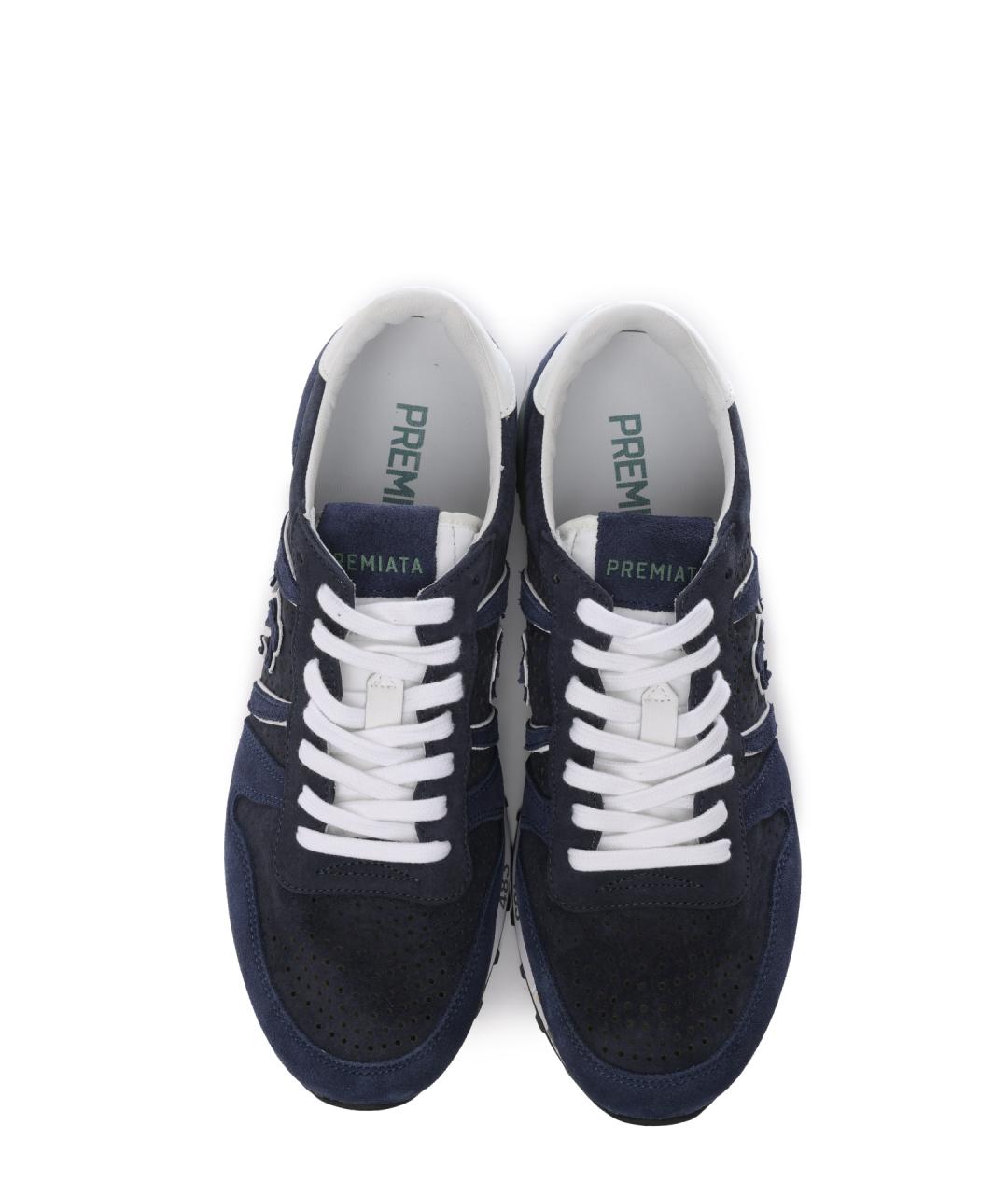 PREMIATA Синие низкие кроссовки / кеды, фото 4