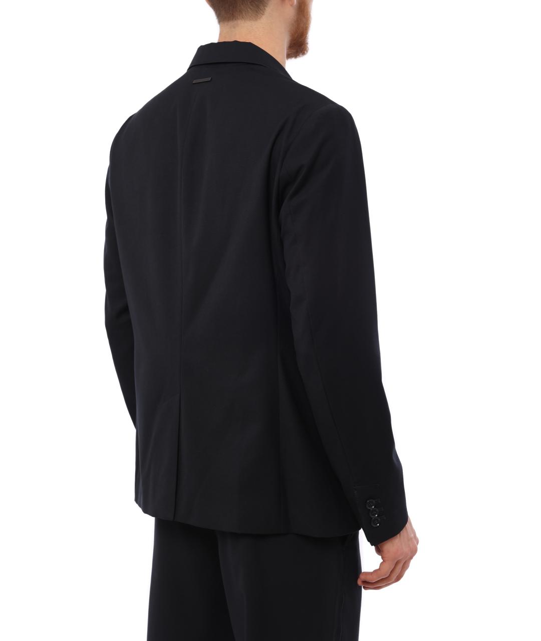 ARMANI EXCHANGE Темно-синий полиэстеровый пиджак, фото 3