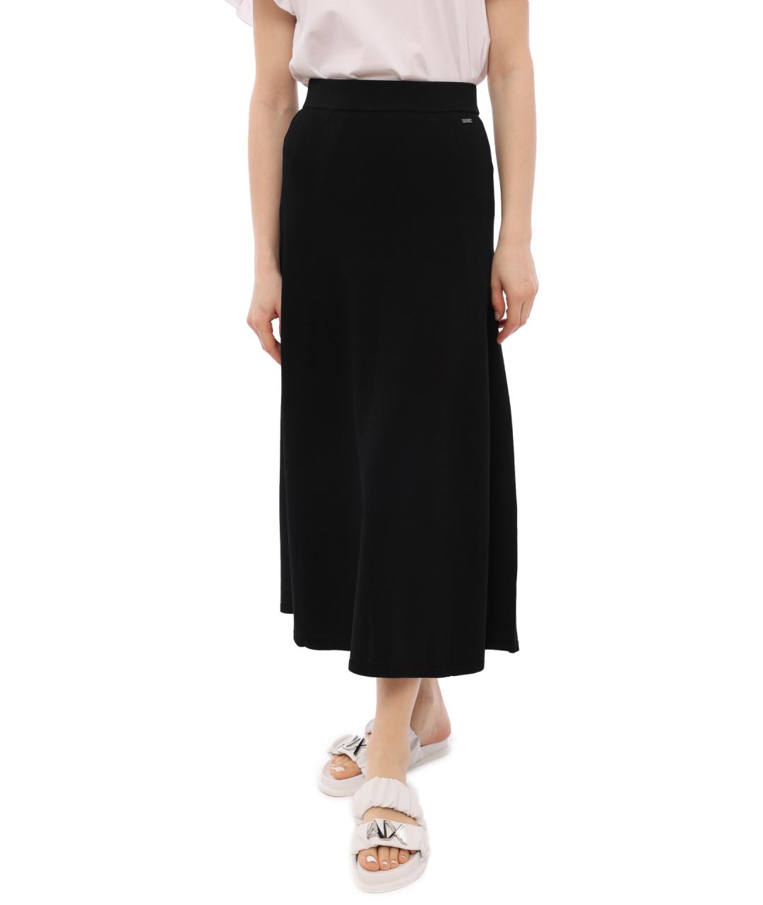 ARMANI EXCHANGE Черная юбка миди, фото 3