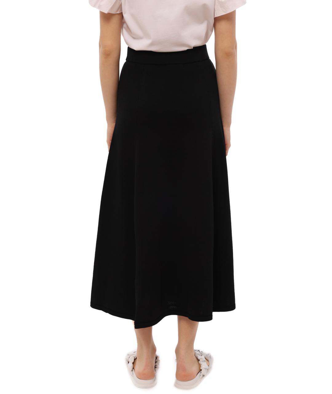 ARMANI EXCHANGE Черная юбка миди, фото 4