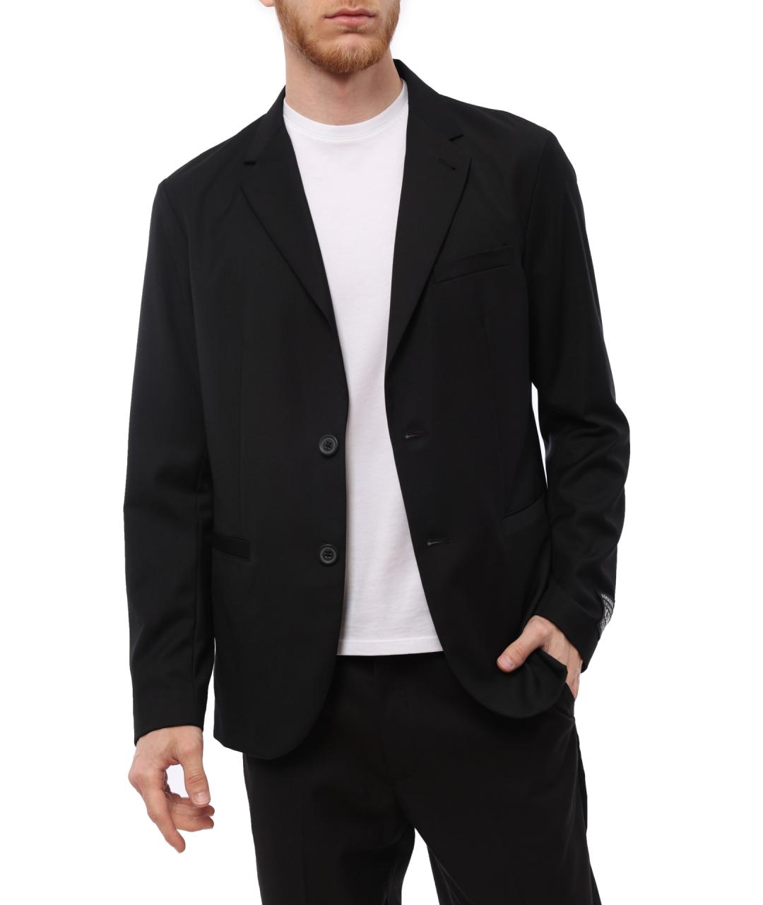 ARMANI EXCHANGE Черный полиэстеровый пиджак, фото 3