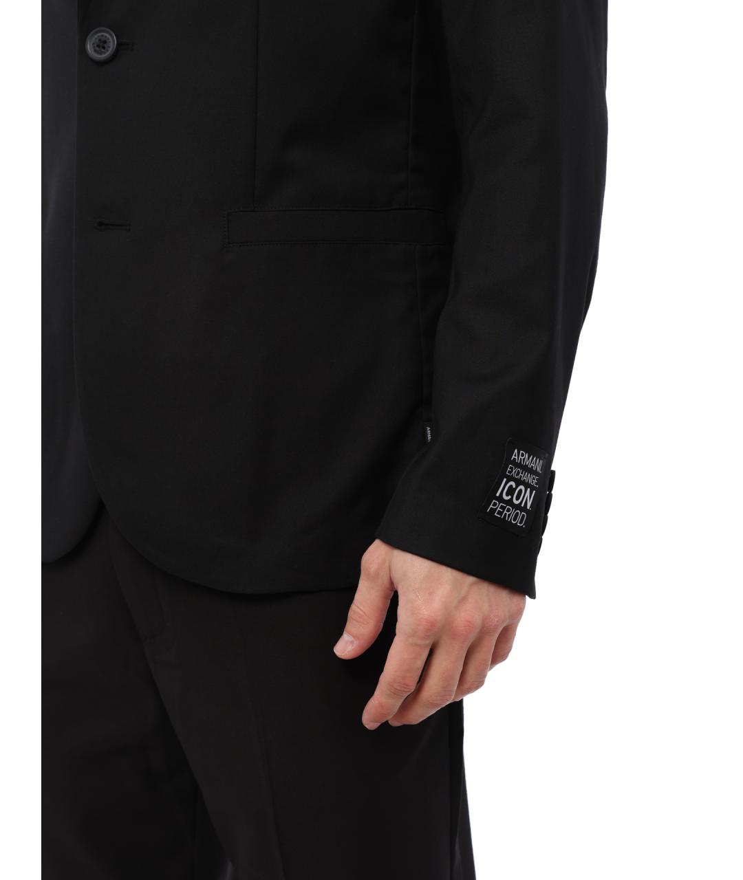 ARMANI EXCHANGE Черный полиэстеровый пиджак, фото 6