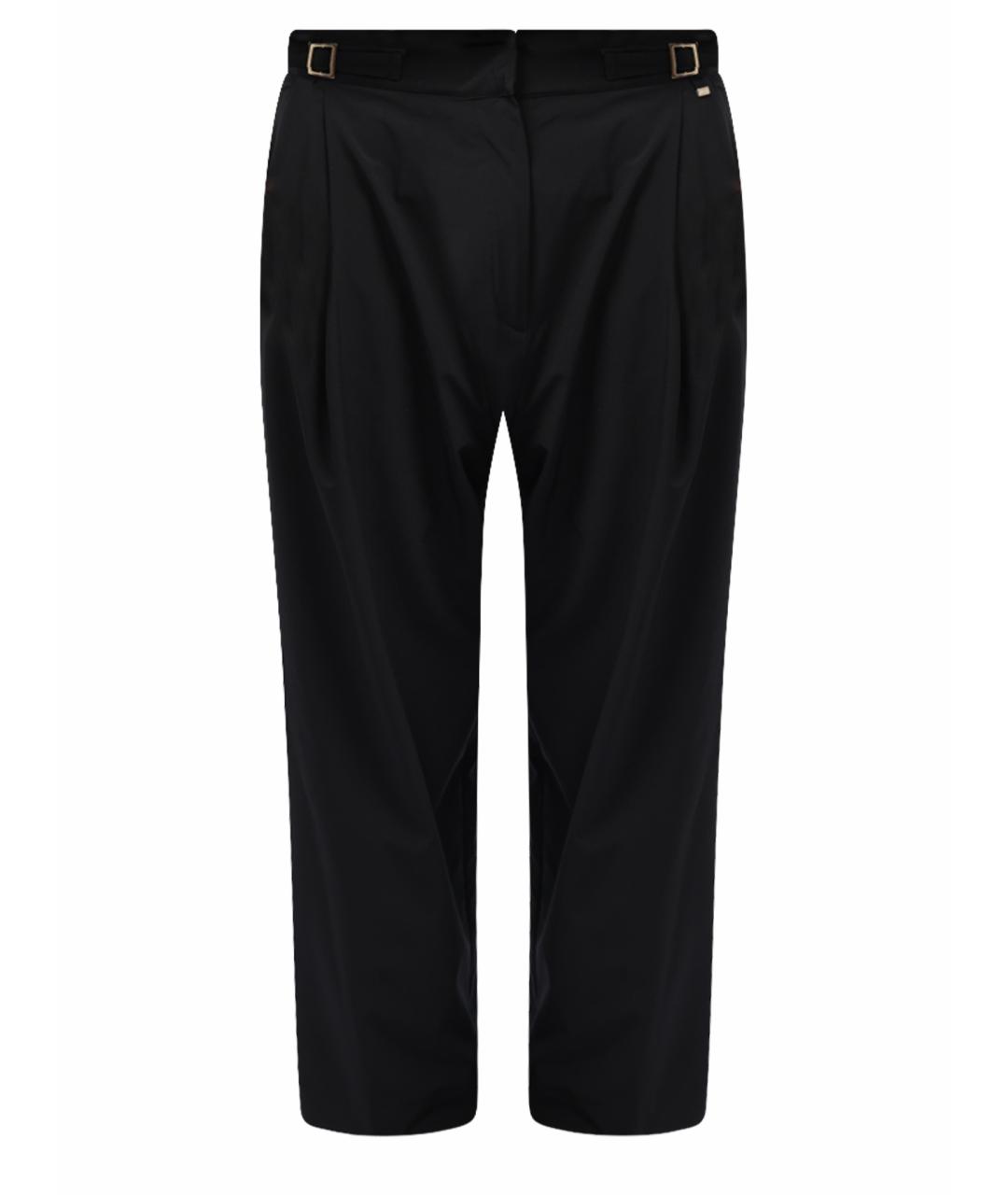 HERNO Черные прямые брюки, фото 1