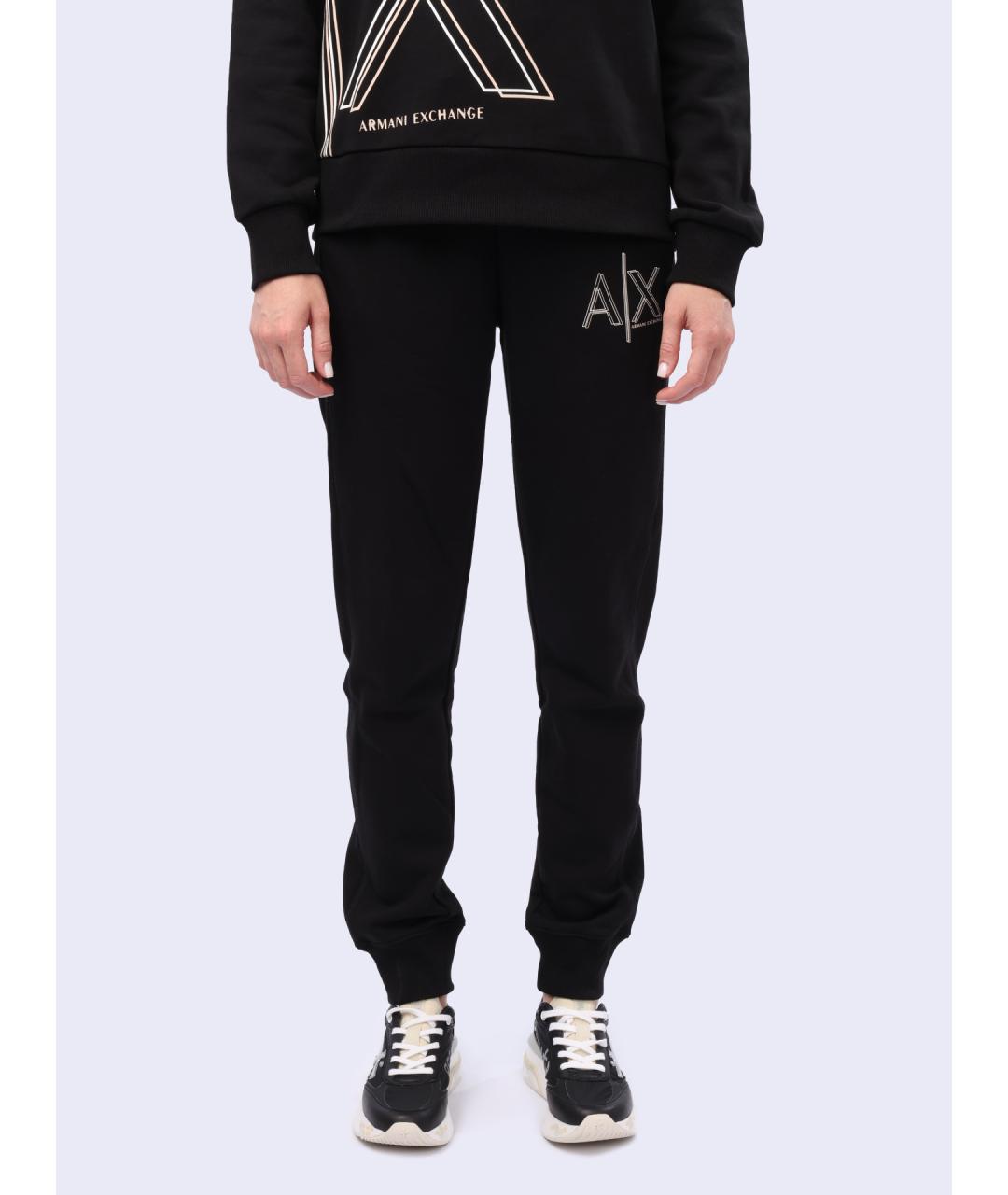 ARMANI EXCHANGE Черные прямые брюки, фото 2