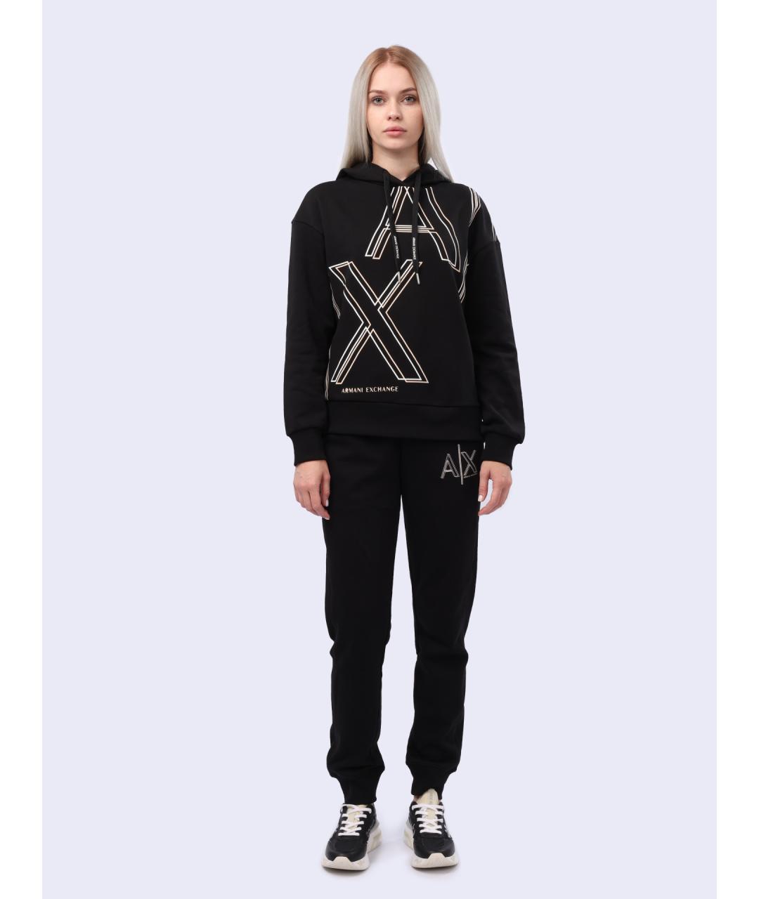 ARMANI EXCHANGE Черные прямые брюки, фото 3