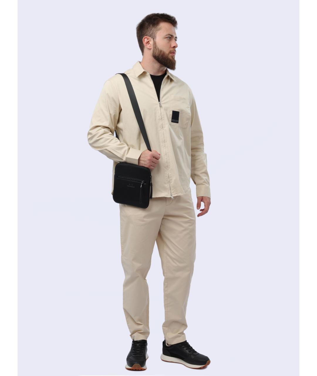 ARMANI EXCHANGE Бежевая кэжуал рубашка, фото 2