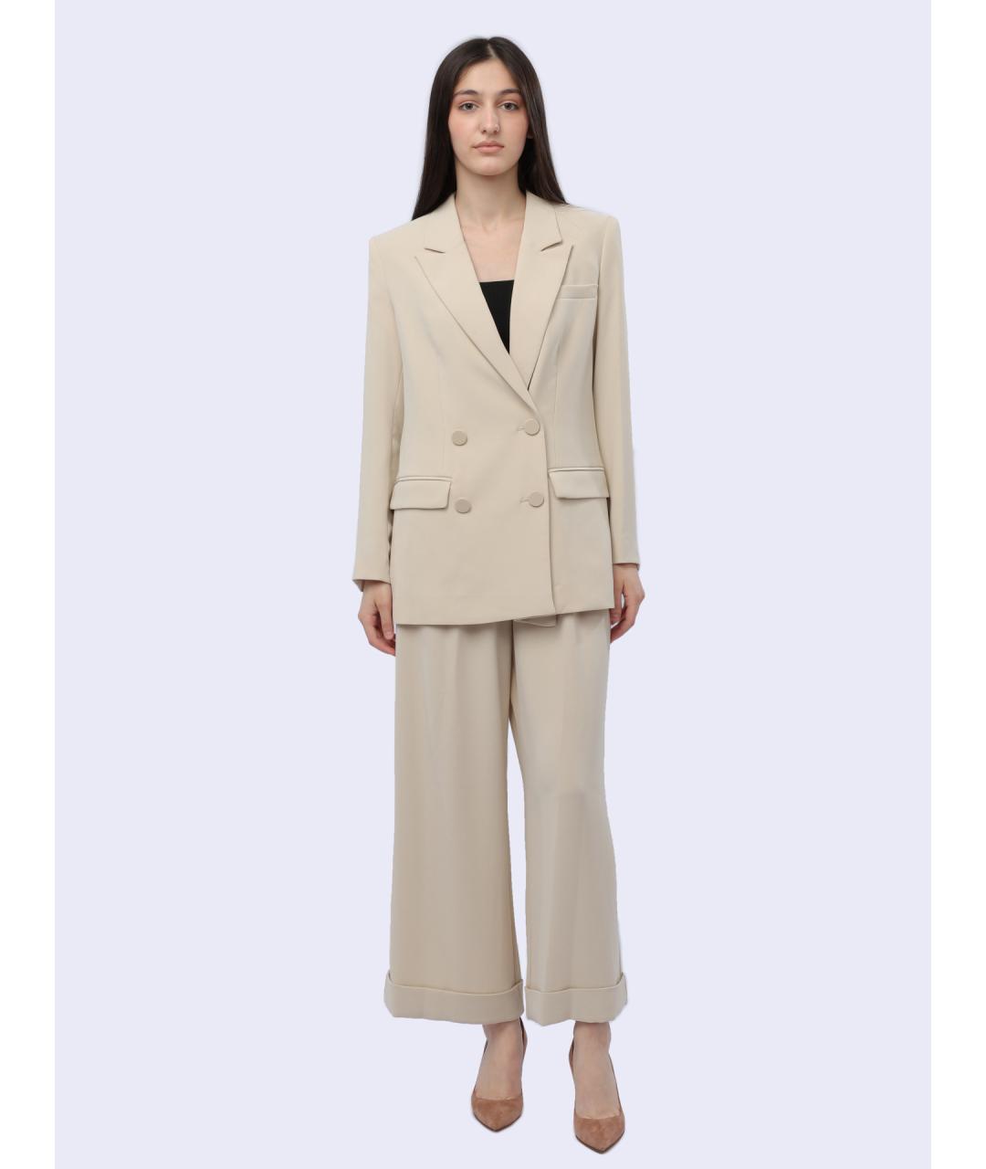 ARMANI EXCHANGE Бежевые прямые брюки, фото 2