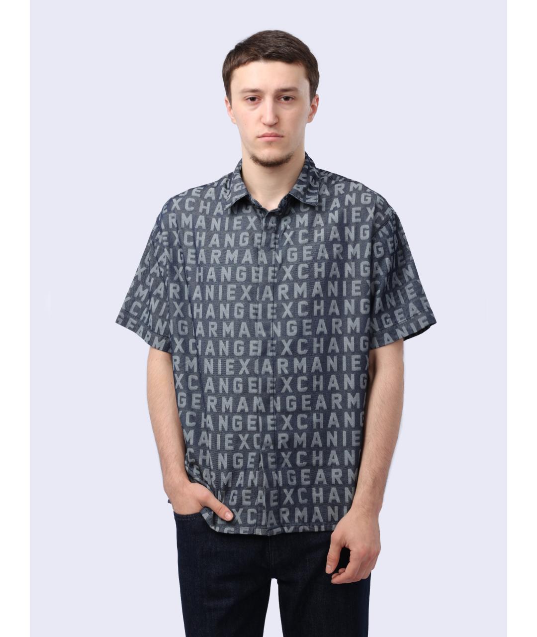 ARMANI EXCHANGE Синяя кэжуал рубашка, фото 6