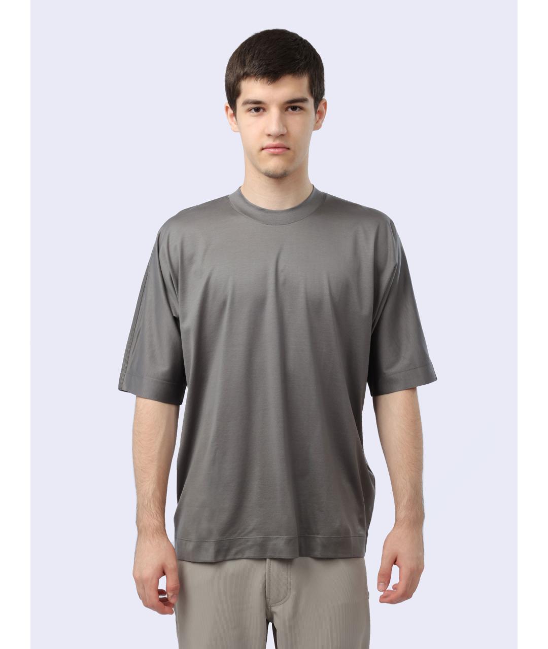 EMPORIO ARMANI Серая футболка, фото 7