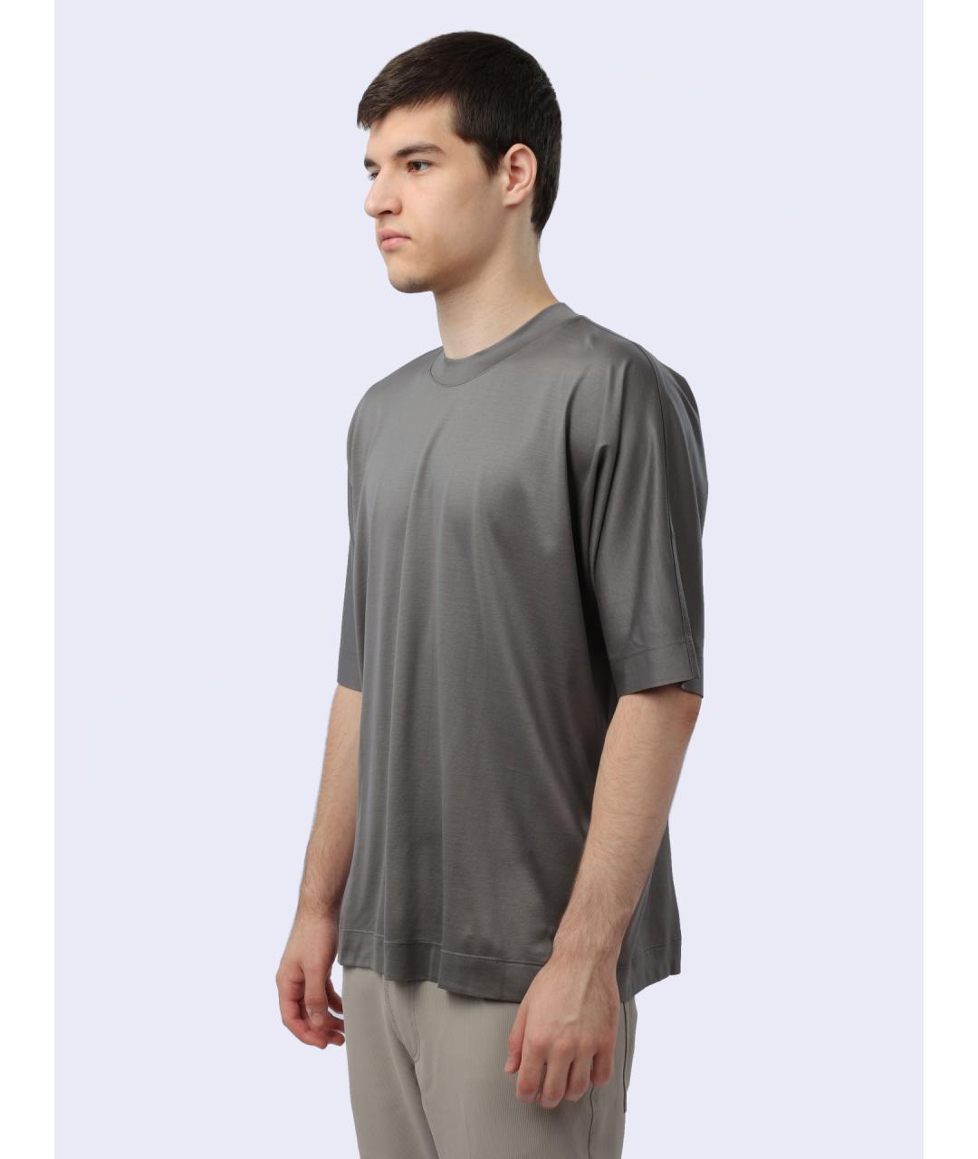 EMPORIO ARMANI Серая футболка, фото 3