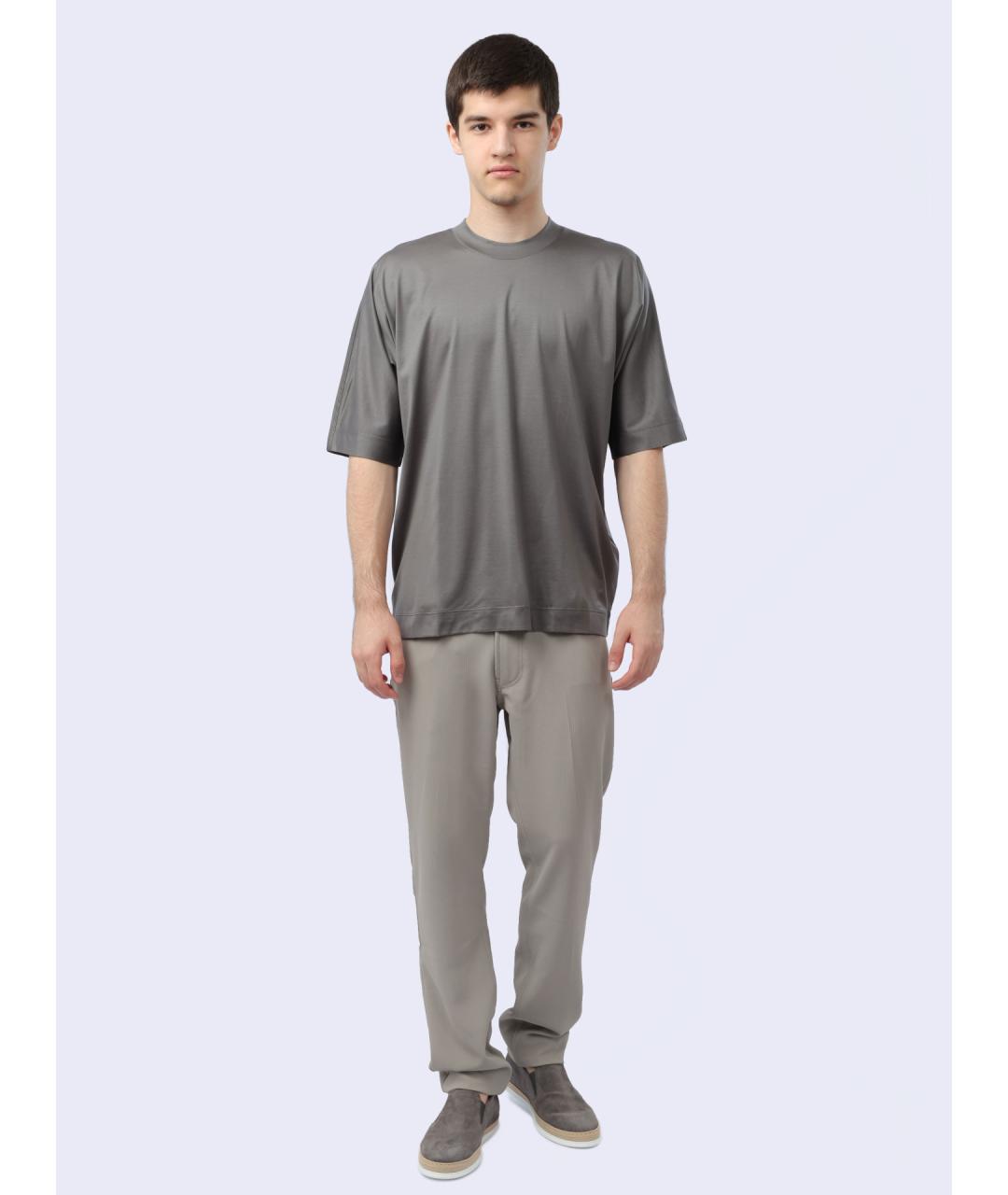 EMPORIO ARMANI Серая футболка, фото 2