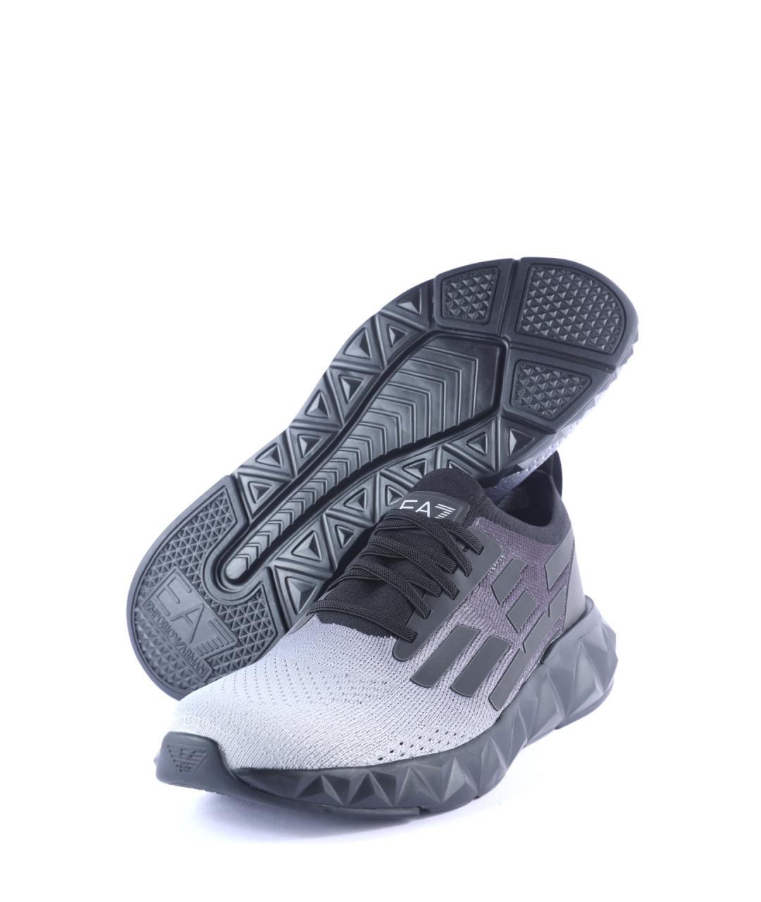 EA7 Мульти текстильные низкие кроссовки / кеды, фото 4