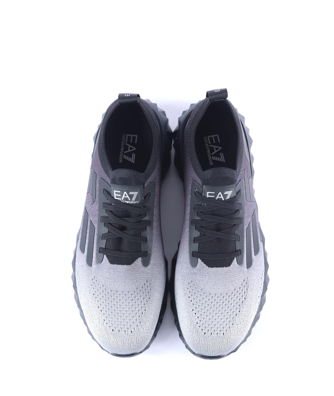 EA7 Мульти текстильные низкие кроссовки / кеды, фото 5