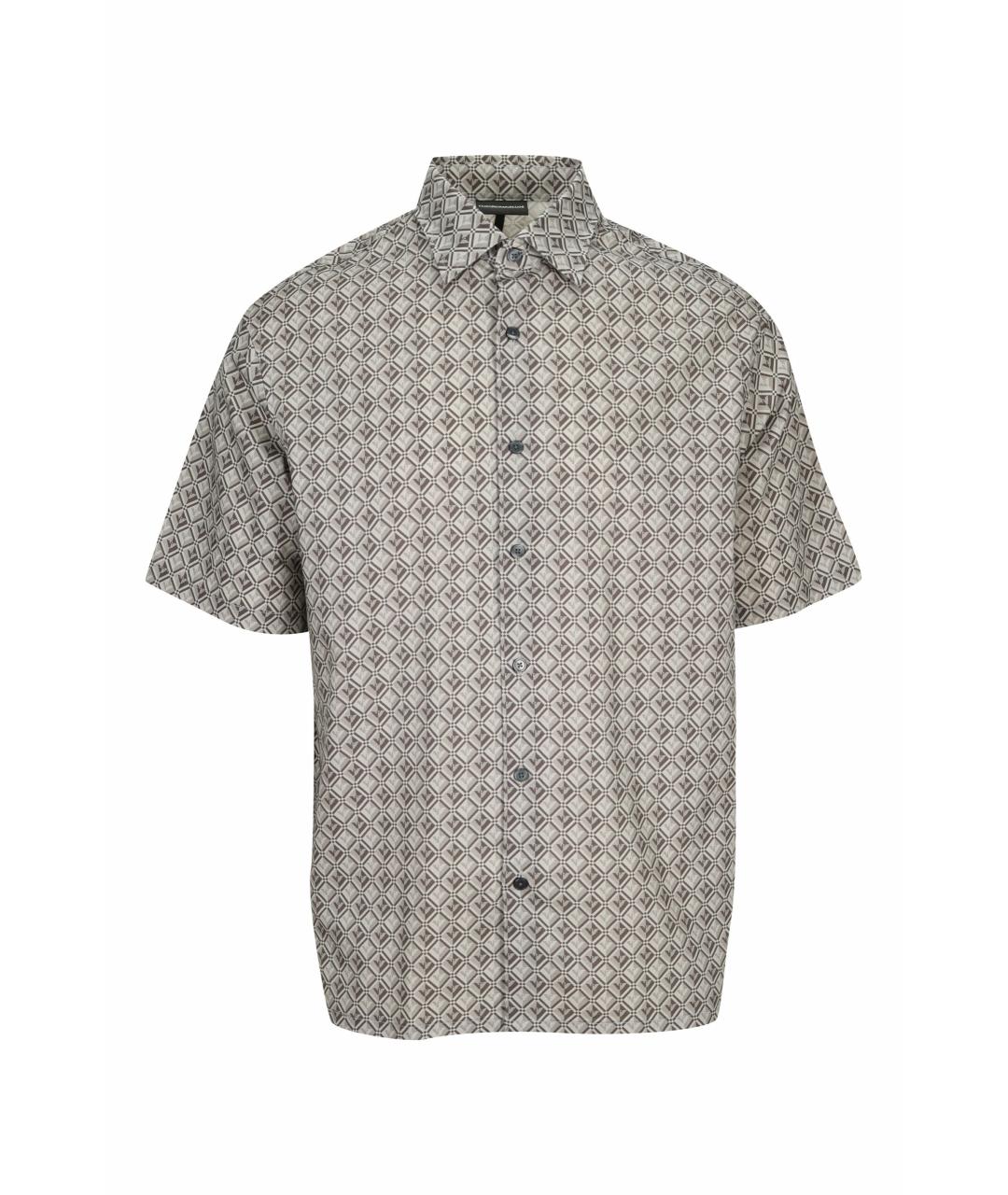 EMPORIO ARMANI Коричневая кэжуал рубашка, фото 1