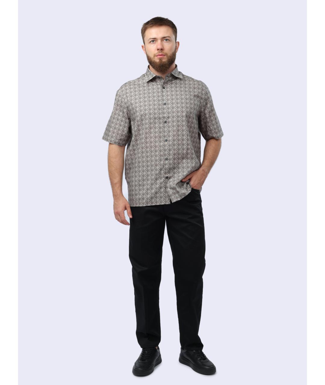 EMPORIO ARMANI Коричневая кэжуал рубашка, фото 7