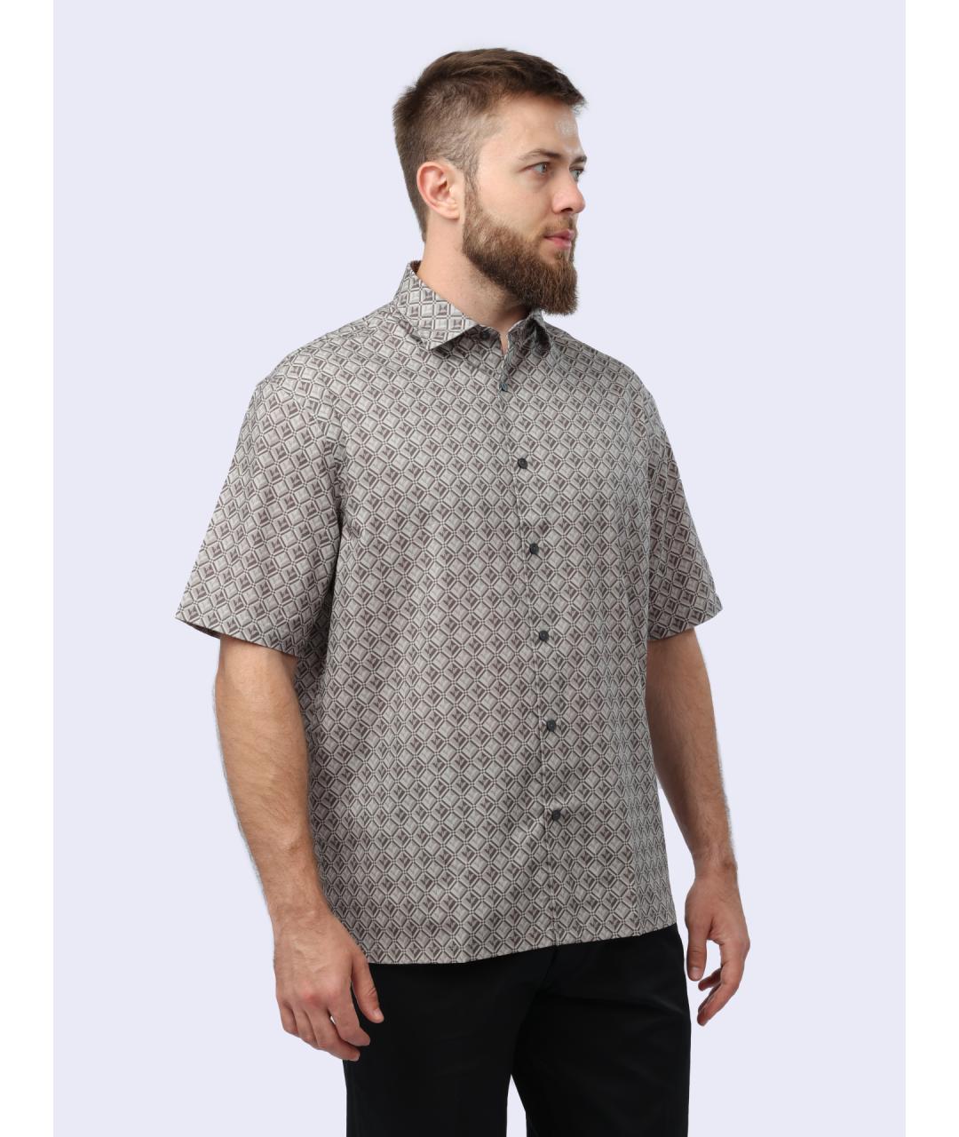 EMPORIO ARMANI Коричневая кэжуал рубашка, фото 5