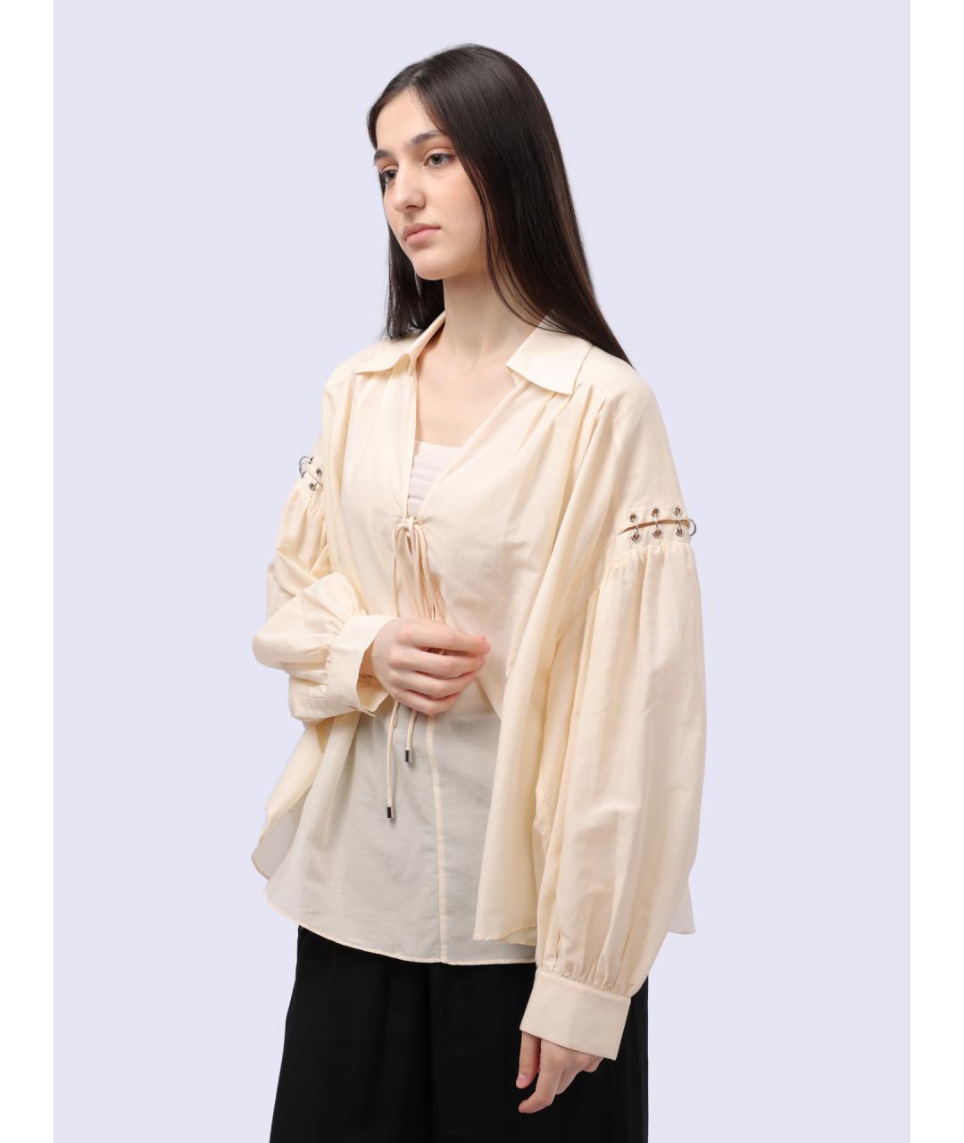 PINKO Розовая хлопковая блузы, фото 3