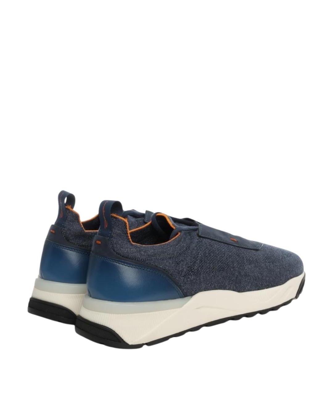 SANTONI Синие высокие кроссовки / кеды, фото 3