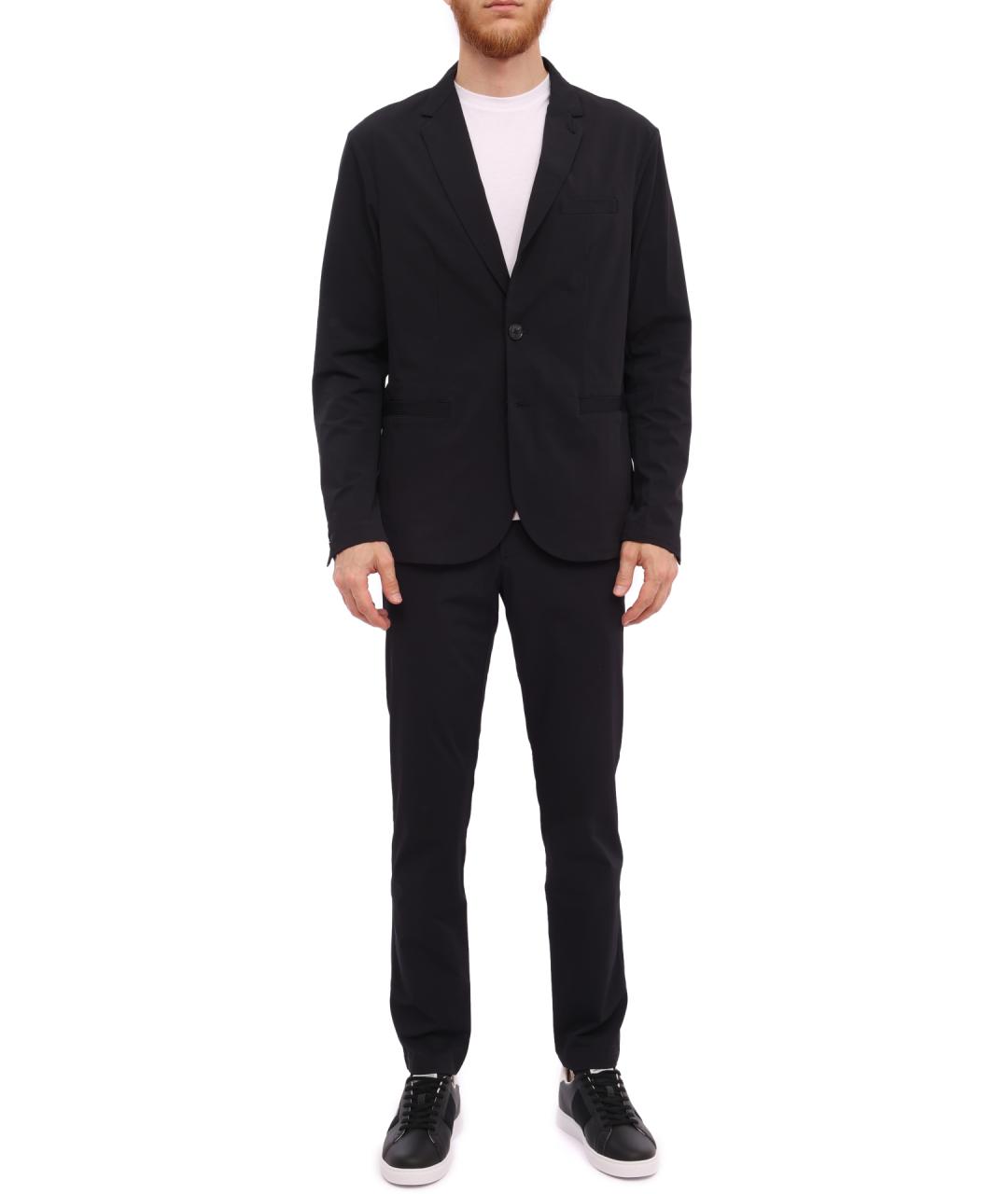 ARMANI EXCHANGE Темно-синий полиамидовый пиджак, фото 2