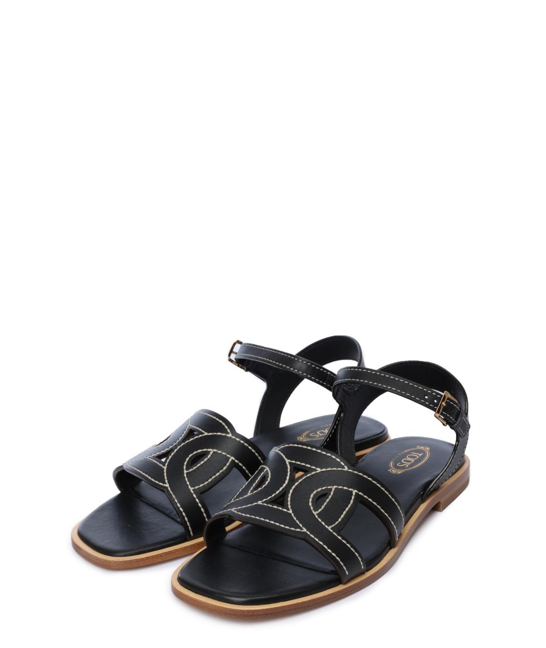 TOD'S Черные сандалии, фото 2