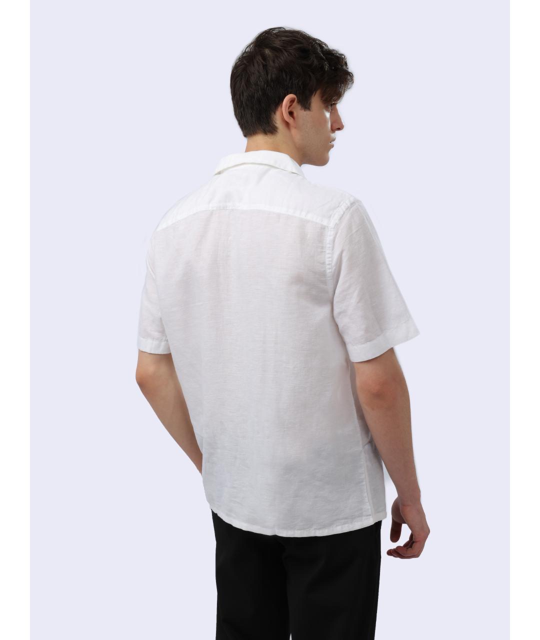 CALVIN KLEIN Белая хлопковая кэжуал рубашка, фото 5