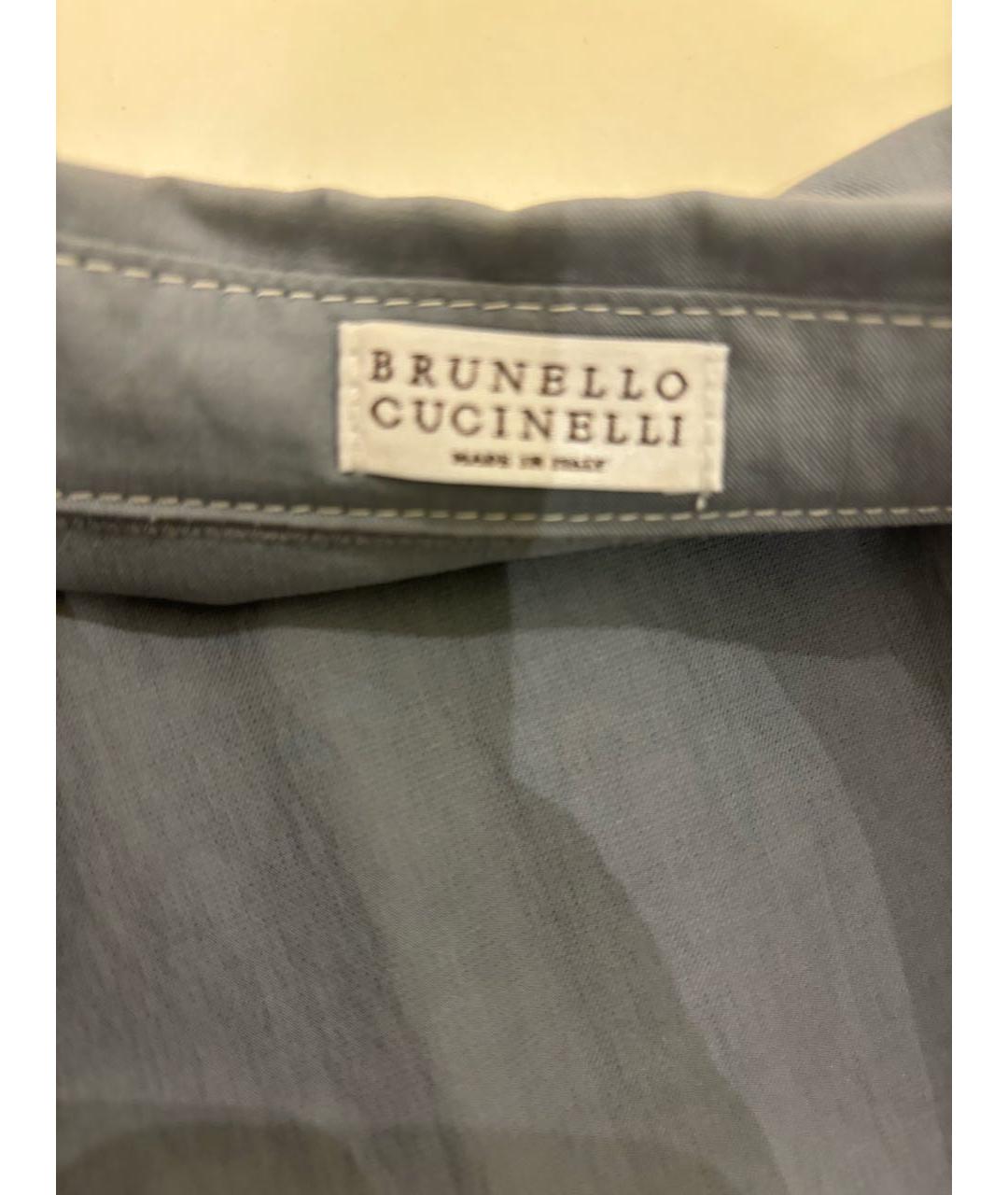BRUNELLO CUCINELLI Серый хлопковый комбинезон, фото 5