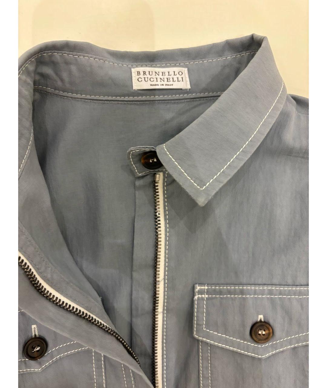 BRUNELLO CUCINELLI Серый хлопковый комбинезон, фото 3