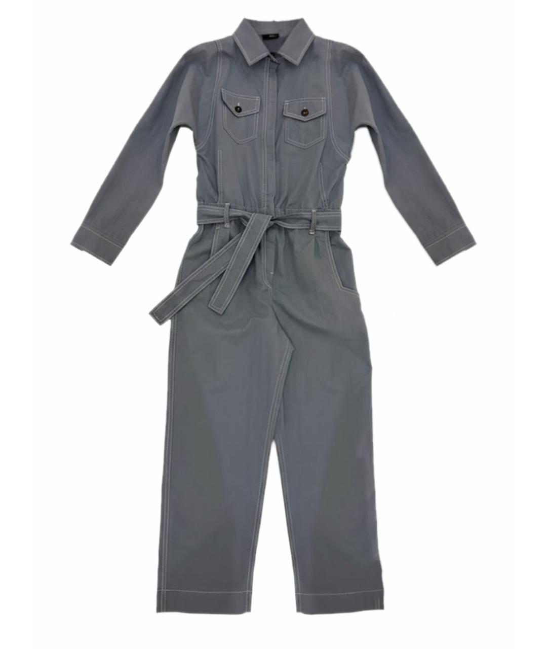 BRUNELLO CUCINELLI Серый хлопковый комбинезон, фото 1
