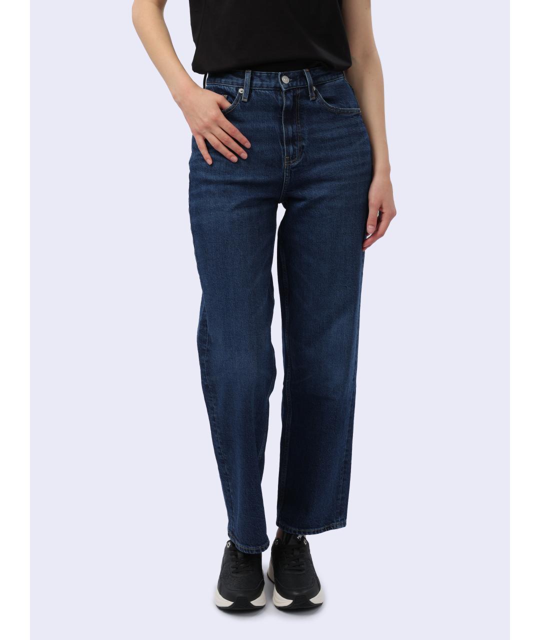 TOMMY HILFIGER Синие хлопковые прямые джинсы, фото 2