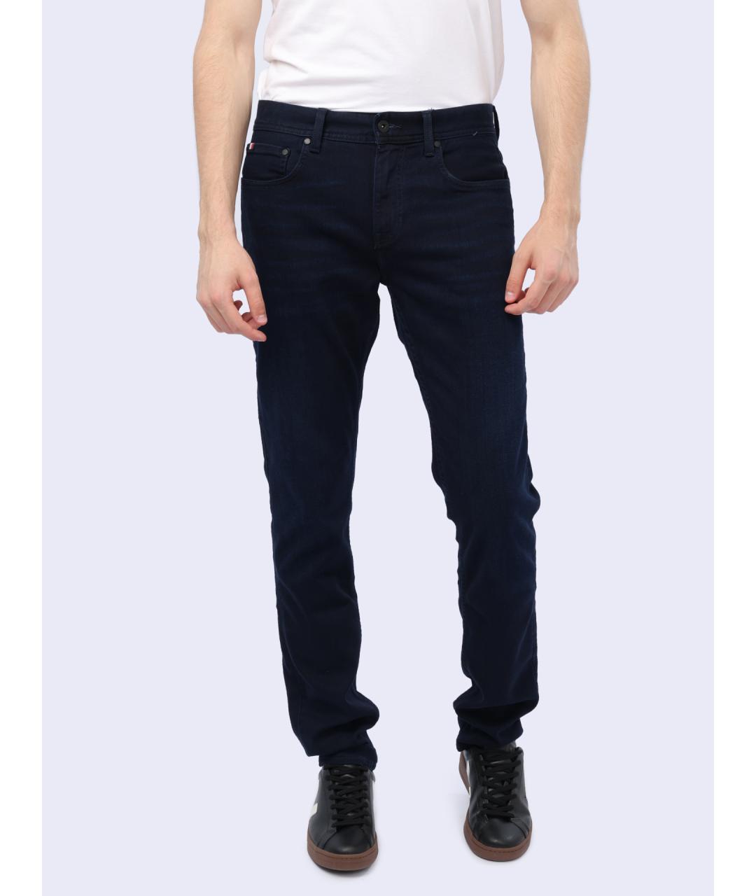 TOMMY HILFIGER Синие хлопковые прямые джинсы, фото 6