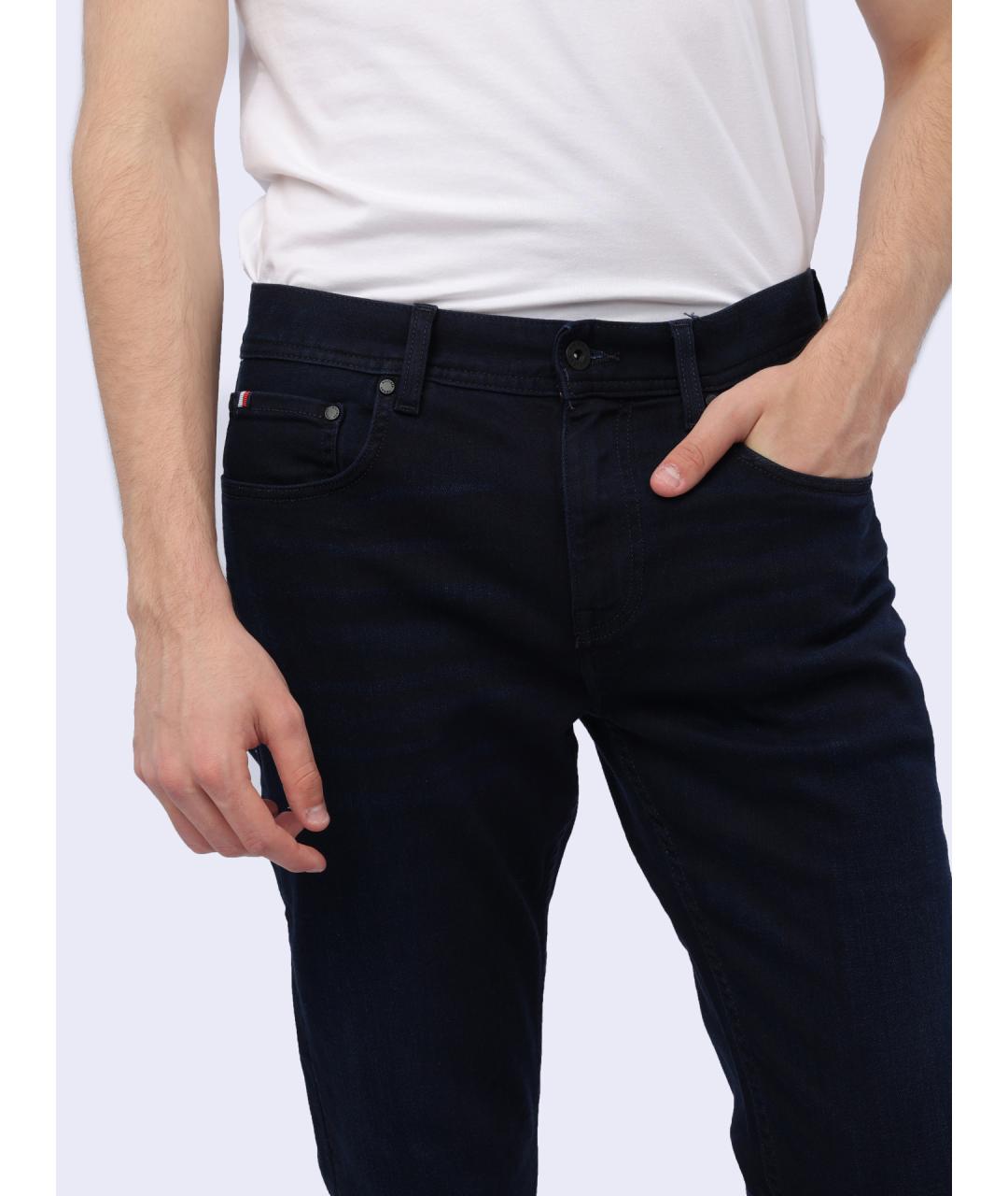 TOMMY HILFIGER Синие хлопковые прямые джинсы, фото 3