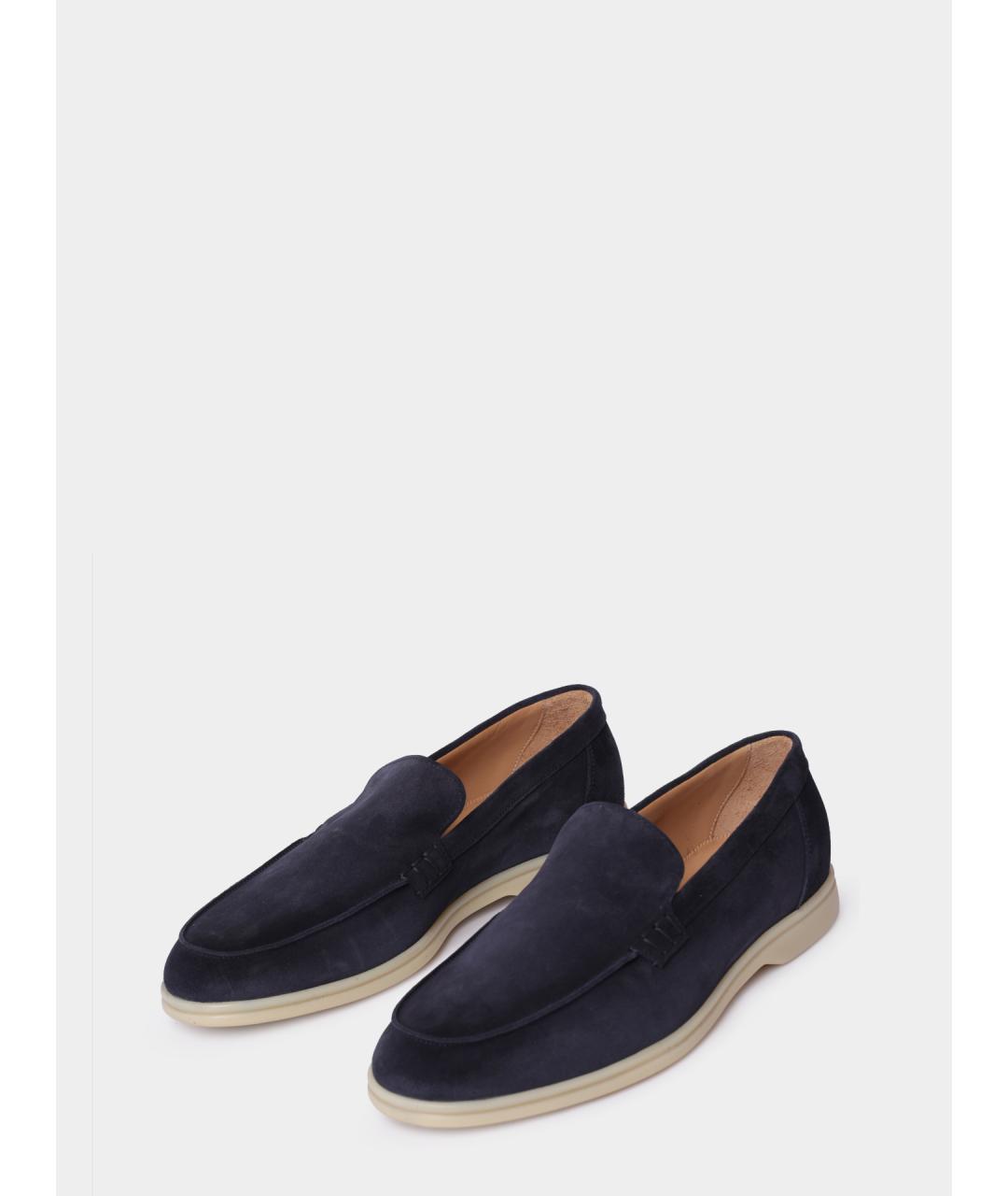 PREMIATA Темно-синие замшевые лоферы, фото 2