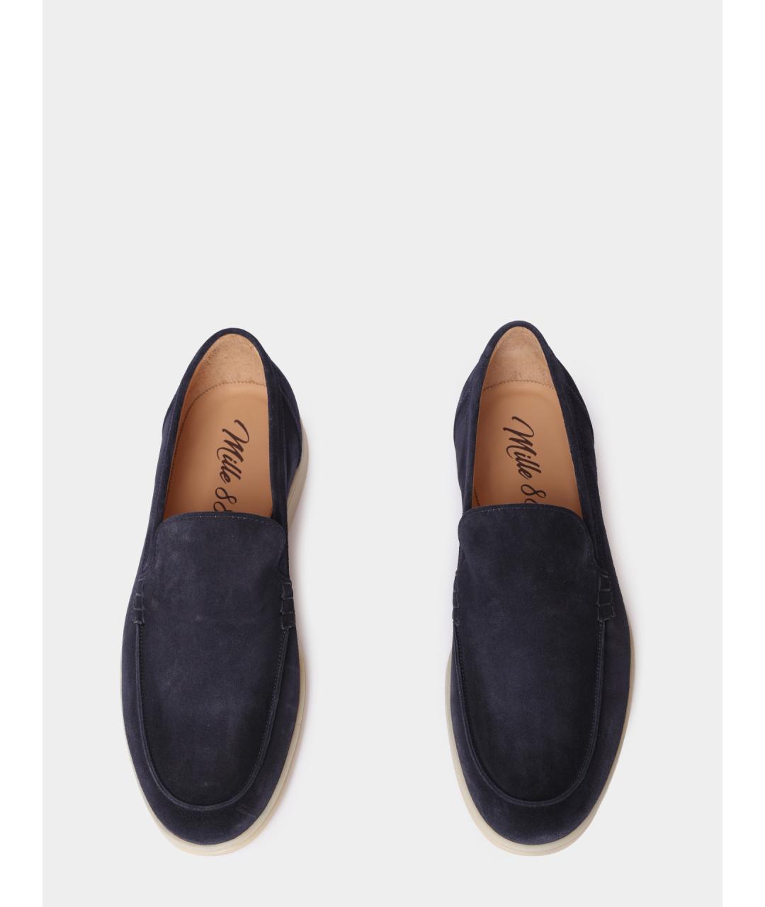 PREMIATA Темно-синие замшевые лоферы, фото 3