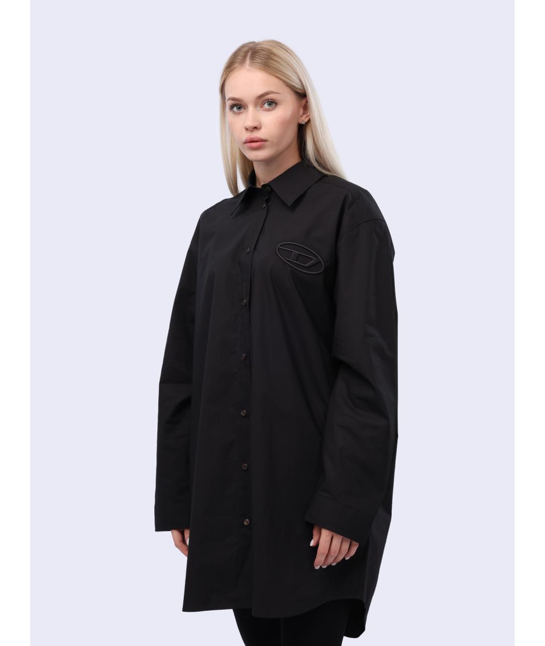 DIESEL Черная хлопковая рубашка, фото 3