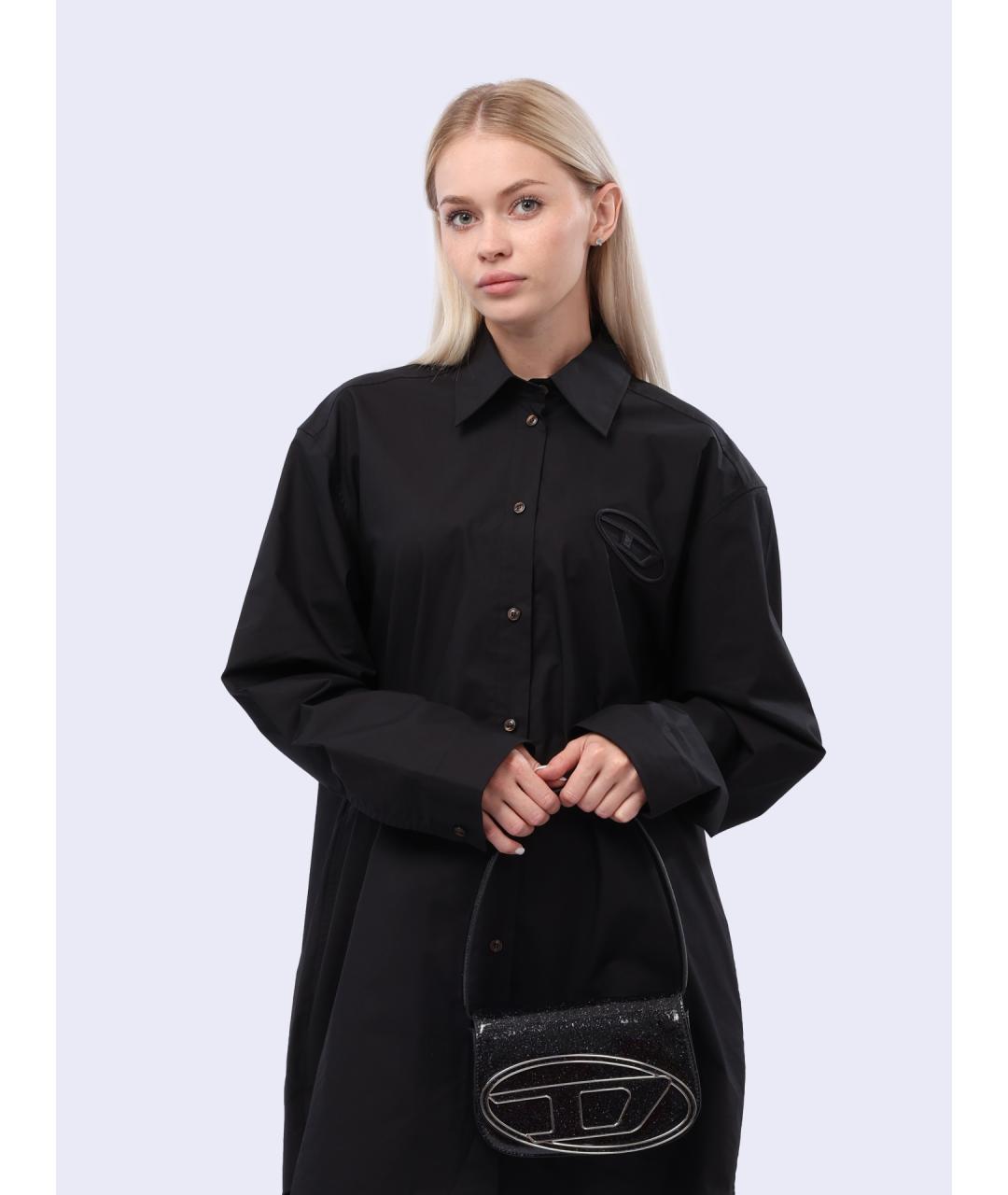 DIESEL Черная хлопковая рубашка, фото 2