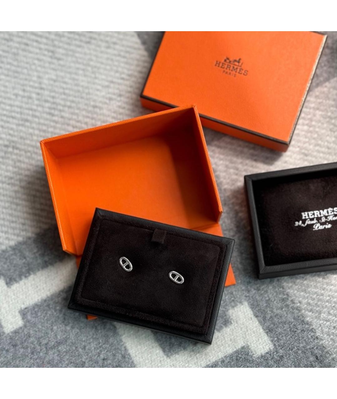 HERMES Серебряные серебряные серьги, фото 3