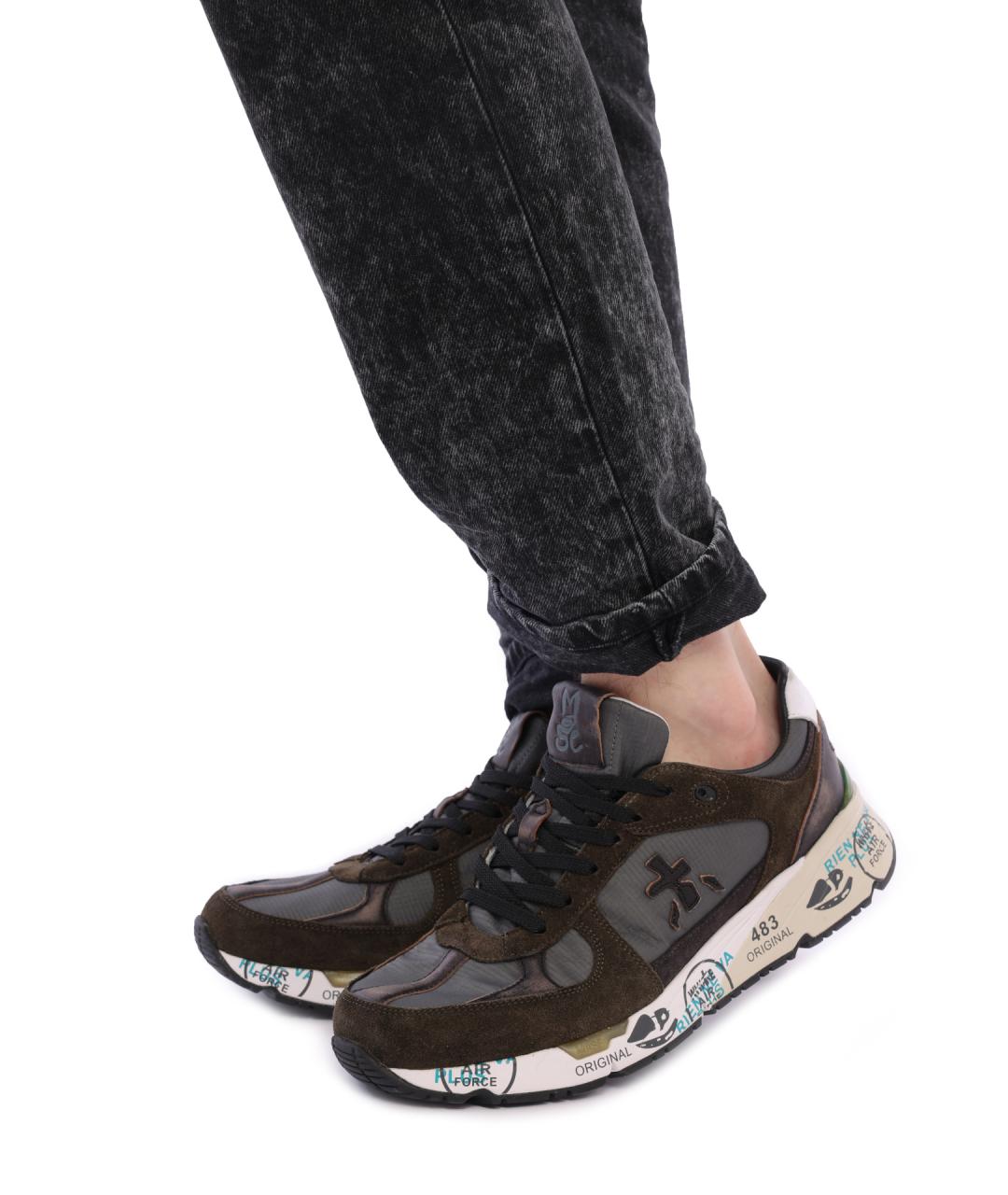 PREMIATA Мульти кожаные низкие кроссовки / кеды, фото 7