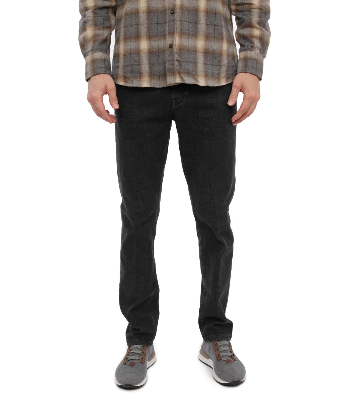 PESERICO Серые хлопковые прямые джинсы, фото 1