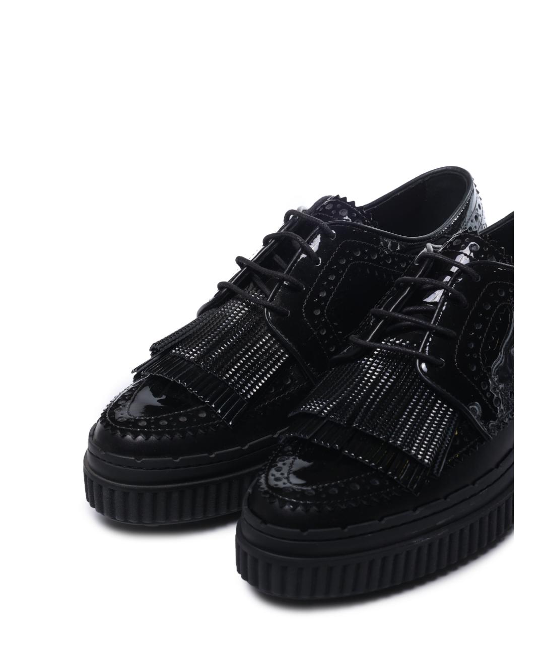 TOD'S Черные кожаные туфли, фото 6