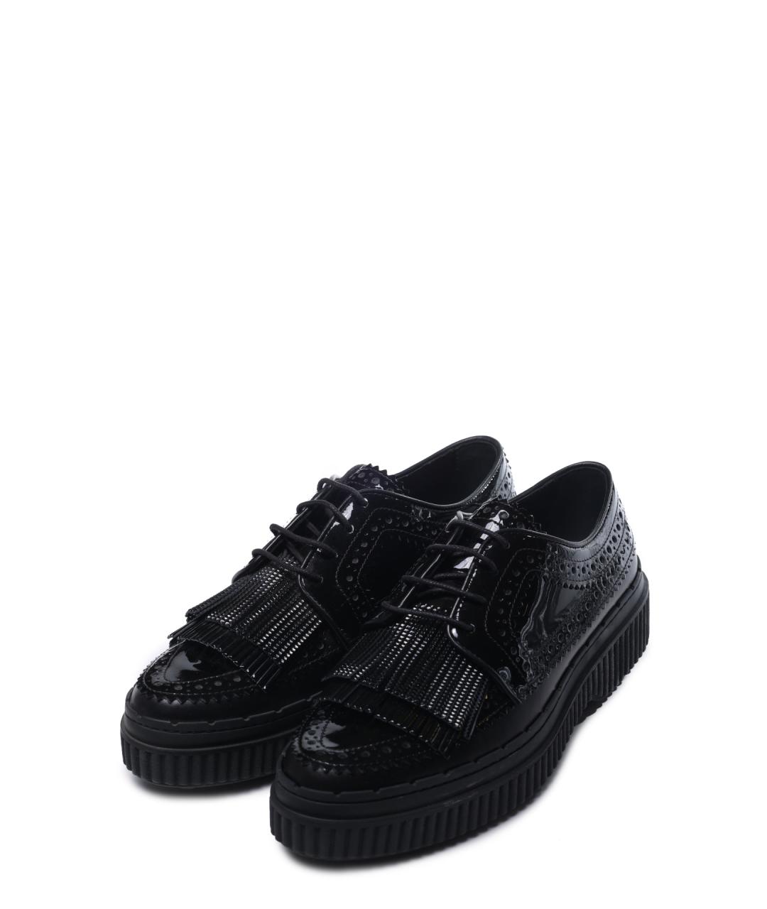 TOD'S Черные кожаные туфли, фото 2