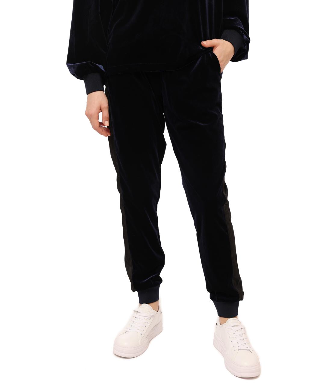 ARMANI EXCHANGE Синие хлопковые прямые брюки, фото 1