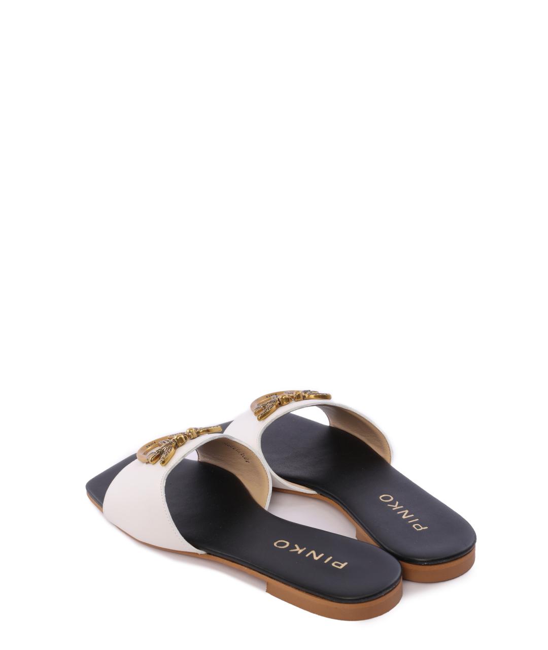 PINKO Мульти кожаные шлепанцы, фото 3